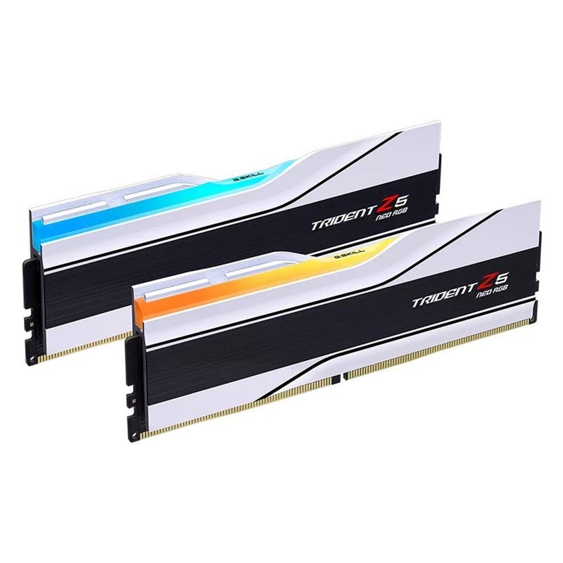 G.Skill Trident Z5 Neo RGB 64GB (2x32GB) DDR5-6000 CL30-36-36-96 1.40V AMD EXPO Desktop Memory (White) (F5-6000J3036G32GX2-TZ5NRW)