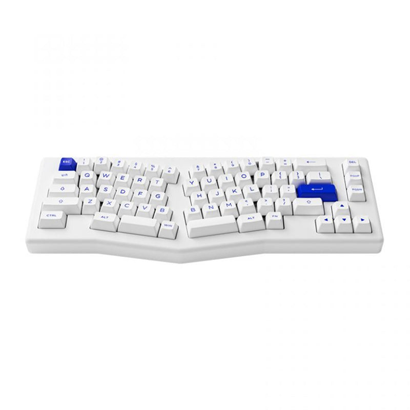 Akko ACR Pro Alice Plus Spray Painted Acrylic White Pre-Assembled Version RGB Mechanical Keyboard Hot-Swappable Gasket Mount (Akko Crystal Switches)
