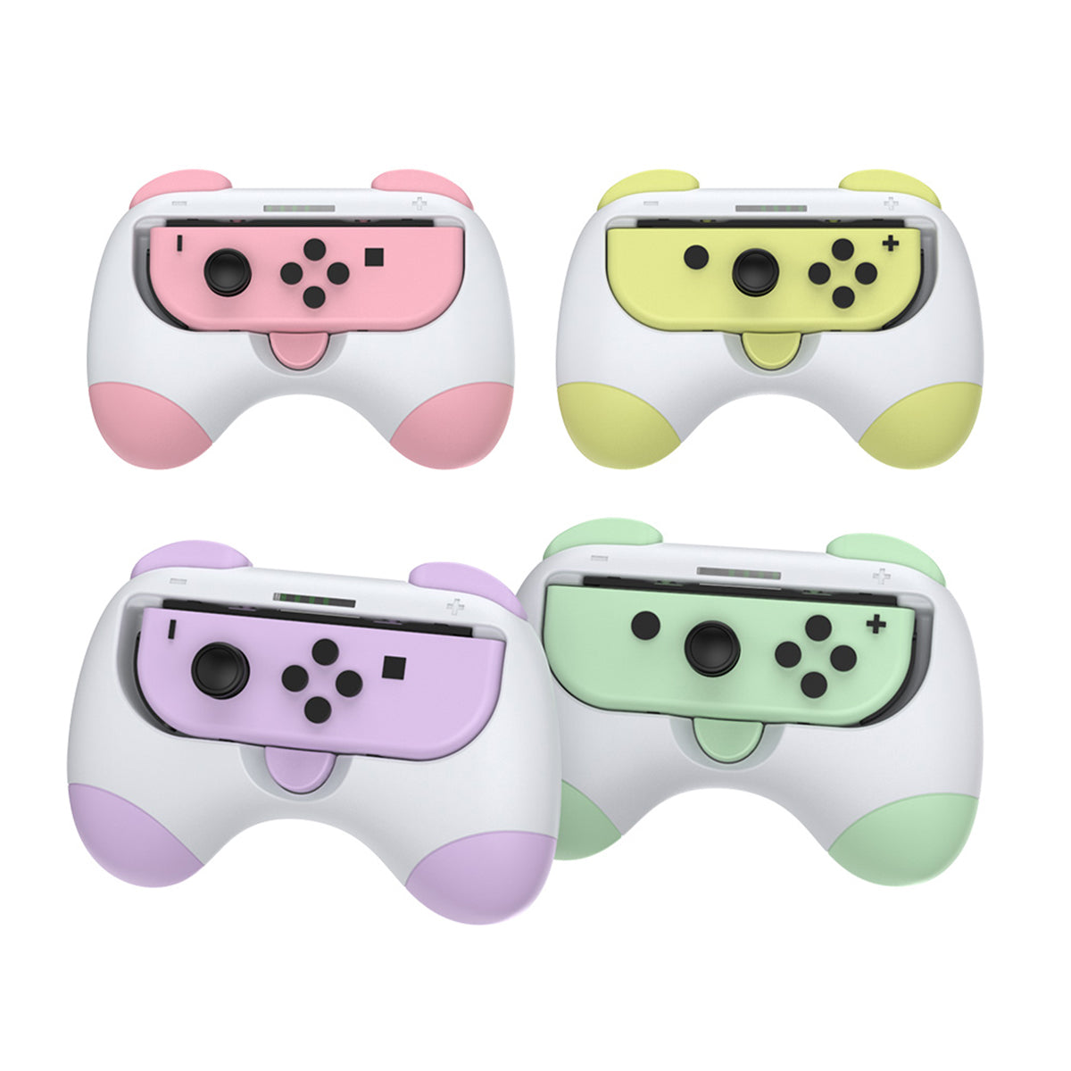 Dobe Controller Grip for Nintendo Switch / Switch OLED Joy-Pad (Pink/Yellow, Red/Blue, Purple/Green, Light Green/Light Blue) TNS-2130