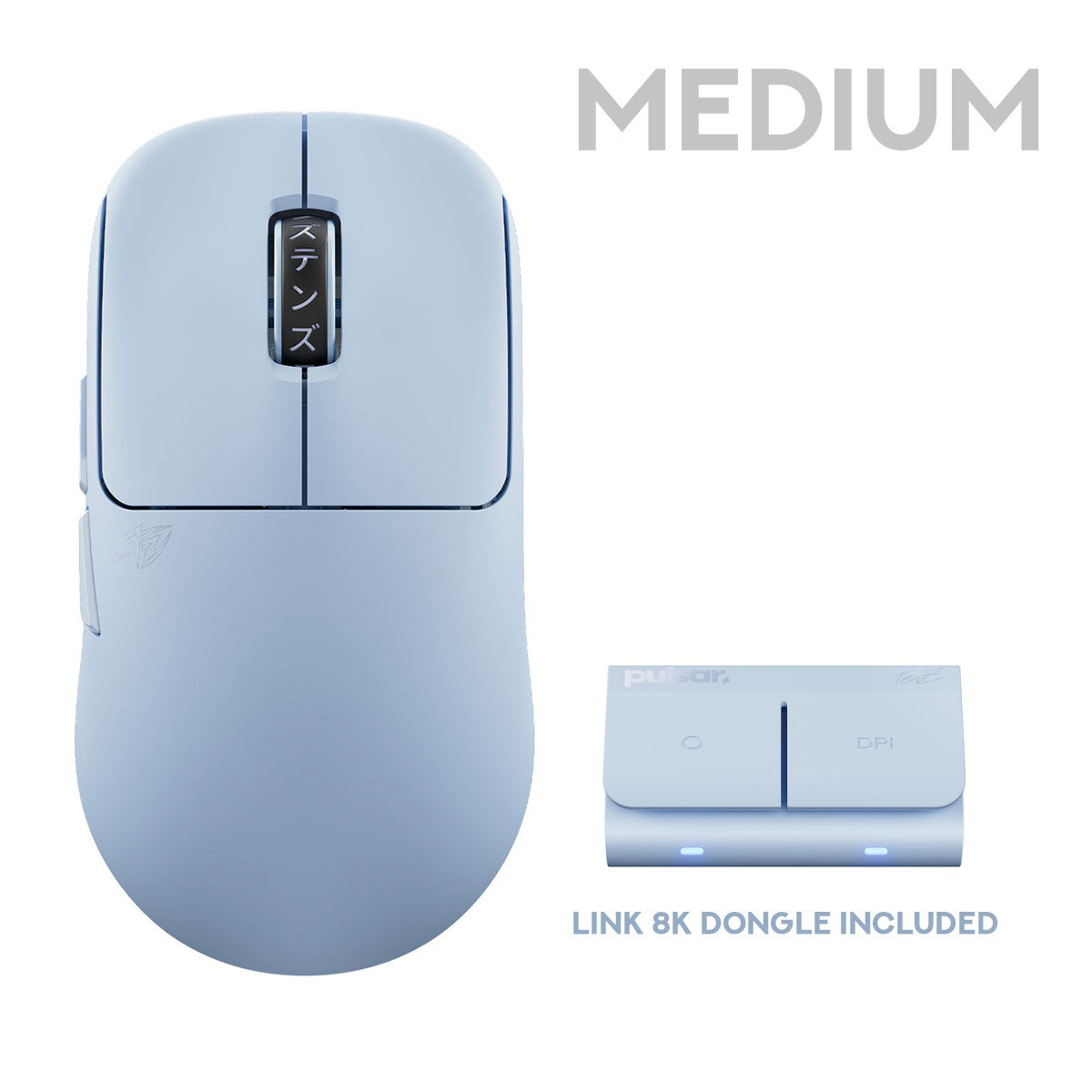 Pulsar TenZ 2.0 Ultra Light Weight eSports Wireless Gaming Mouse Medium (Misty Blue) (PTZ2W204)