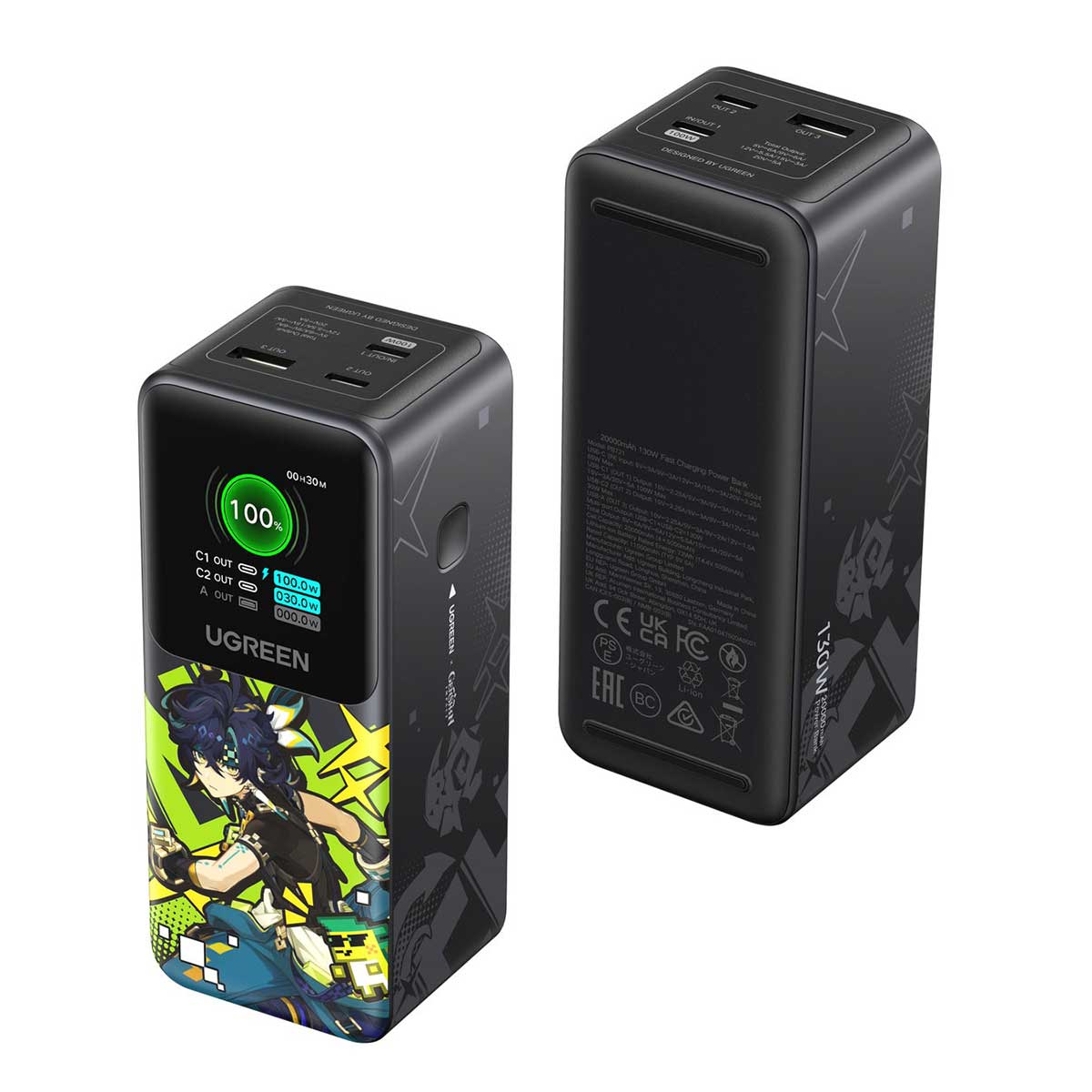 Ugreen Nexode 20000mAh 130W Fast Charging Power Bank Genshin Impact Ed. (PB721/35524GI)