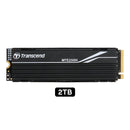 Transcend 250H M.2 2280 NVMe PCIe Gen4 x4 Internal Gaming SSD with Metal Heatsink - Compatible with PS5 (1TB, 2TB, 4TB) (TS1TMTE250H, TS2TMTE250H, TS4TMTE250H)