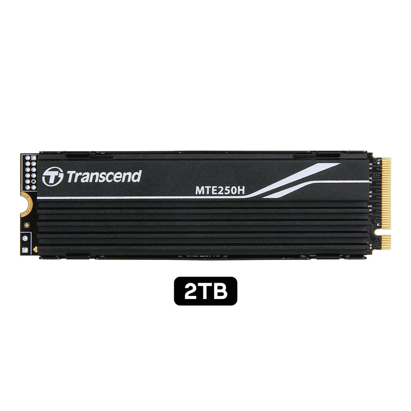 Transcend 250H M.2 2280 NVMe PCIe Gen4 x4 Internal Gaming SSD with Metal Heatsink - Compatible with PS5 (1TB, 2TB, 4TB) (TS1TMTE250H, TS2TMTE250H, TS4TMTE250H)