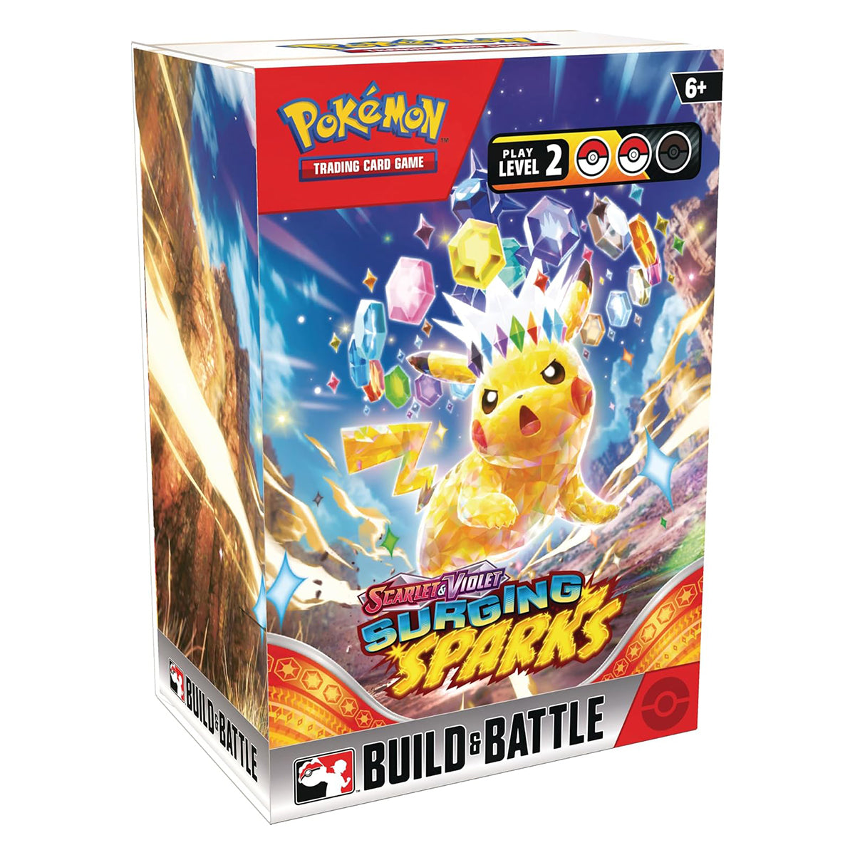 Pokemon Trading Card Game SV08 Scarlet & Violet Surging Sparks Build & Battle Box (191-85957)