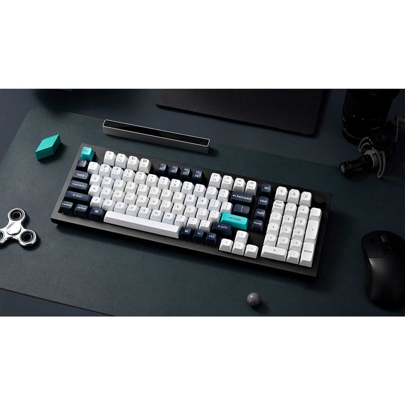 Keychron Q5 Max QMK/VIA Fully Assembled with Knob Hot-Swappable RGB Backlight 96% Wireless Mechanical Keyboard - Carbon Black (Gateron Jupiter Brown Switch, Gateron Jupiter Red Switch, Gateron Jupiter Banana Switch) (Q5M-M3, Q5M-M1, Q5M-M4)