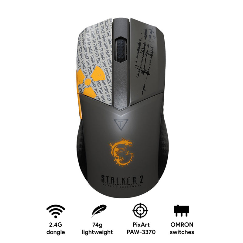 MSI Clutch GM41 Lightweight Wireless Stalker 2 Edition Gaming Mouse