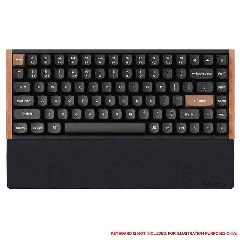 Keychron Silicone Palm Rest for K2/K2 Pro/K2 Max/K2 HE/K6/K6 Pro (Black) (PR43)