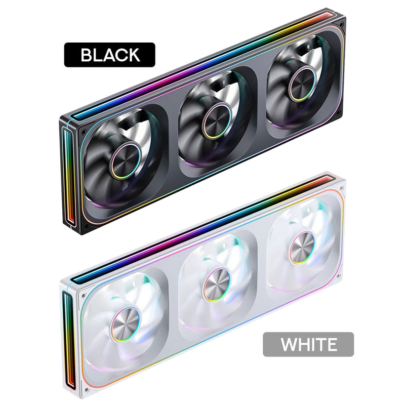 Jonsbo ZA-360 360mm ARGB Infinity Mirror Series Fan (Black, White) (ZA-360B, ZA-360W)