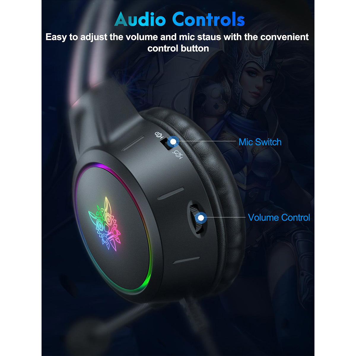 Onikuma X15 Pro Gaming Headset with Noise Cancellation Microphone - DataBlitz