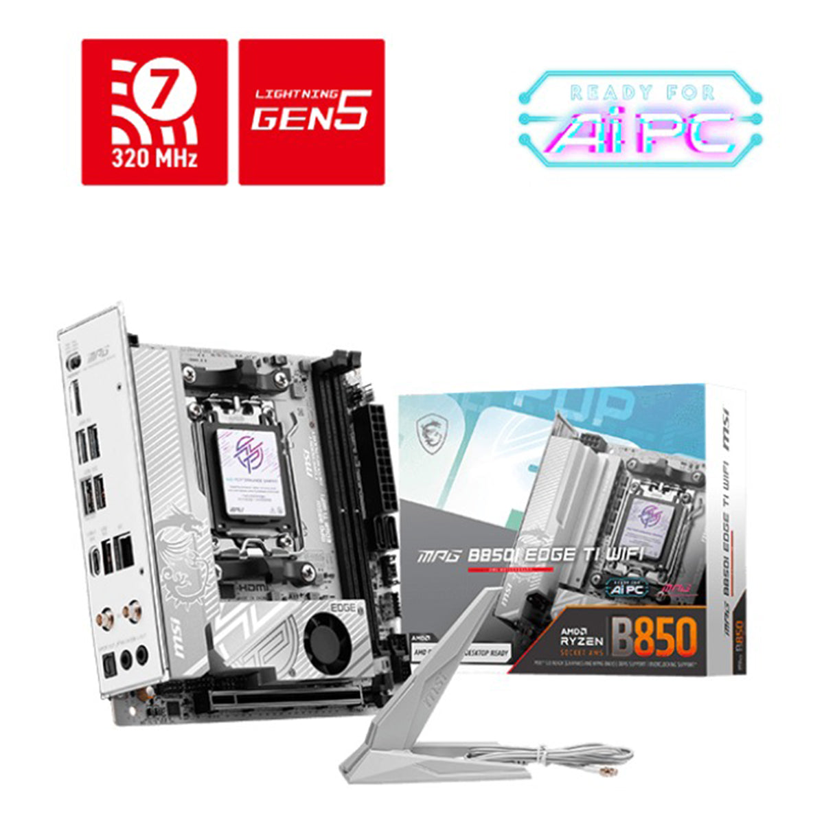 MSI MPG B850I Edge Ti WiFi DDR5 AMD Motherboard
