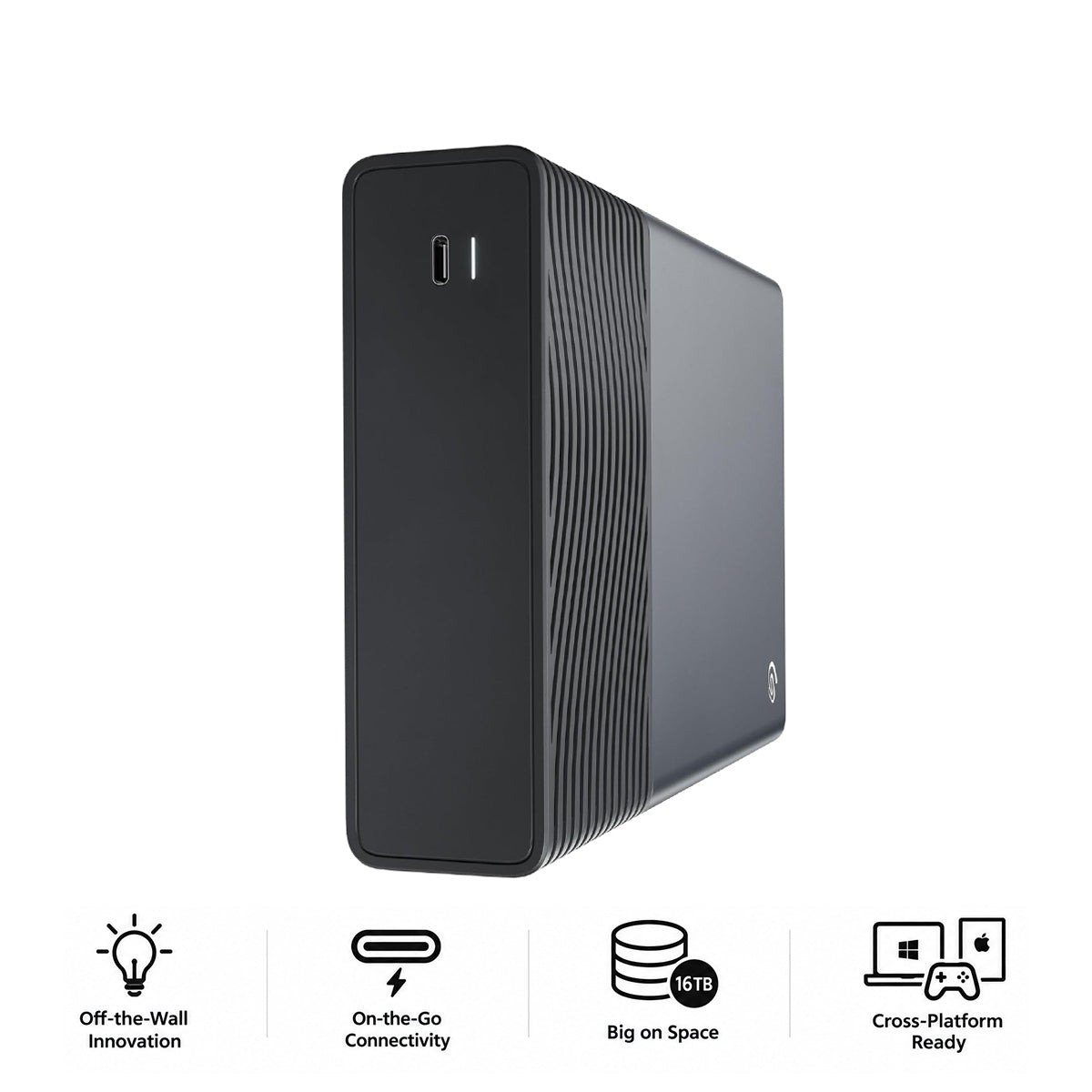 Seagate One Touch Desktop Hub 16TB USB-C External Hard Drive (STNB16000400)