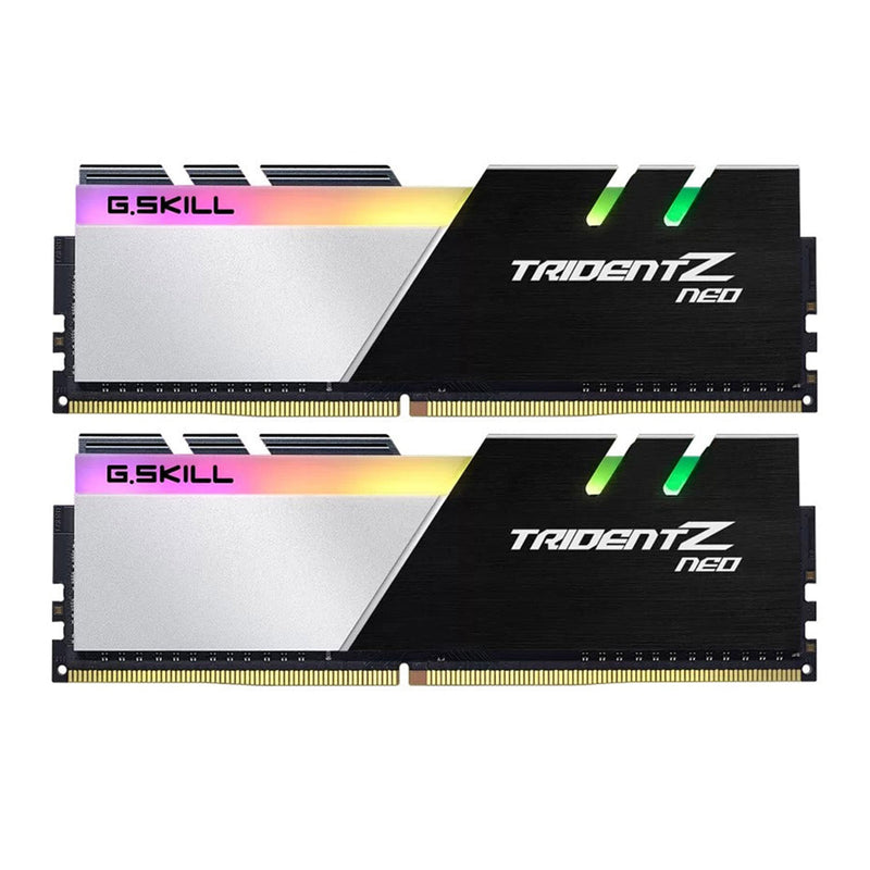 G.Skill Trident Z Neo RGB 32GB (2X16GB) DDR4 3200MHZ CL16-18-18-38 1.35V Desktop Memory (Black/Silver) (F4-3200C16D-32GTZN)