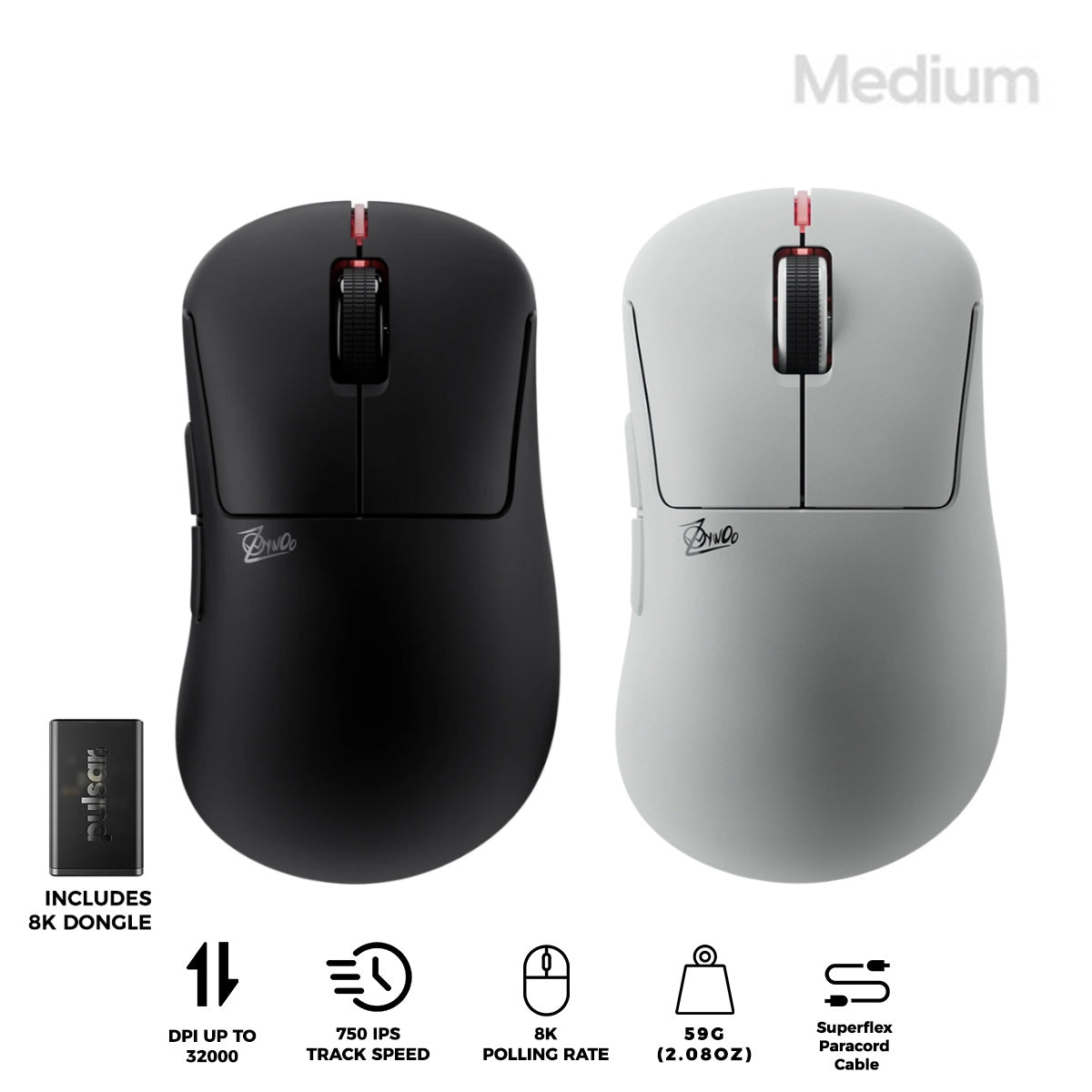 Pulsar ZywOo The Chosen Mouse eSports Gaming Mouse Medium | DataBlitz