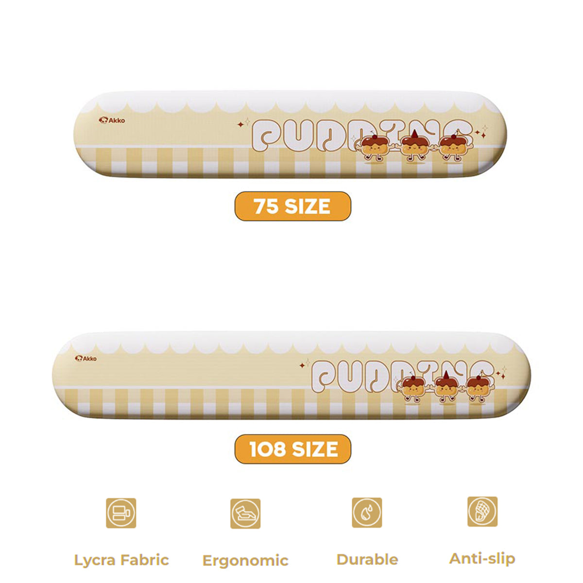 Akko x MonsGeek Pudding Wrist Rest (75 Size, 108 Size)