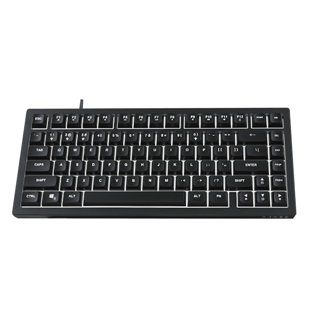 Ajazz AF82 White Light 82 Keys Wired Hot-Swappable Mechanical Keyboard