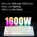 Ajazz ALUX68 Max RGB Wired 68-Keys Aluminum CNC Case Hot-Swappable Mechanical Keyboard (White) (Kotec Switch)