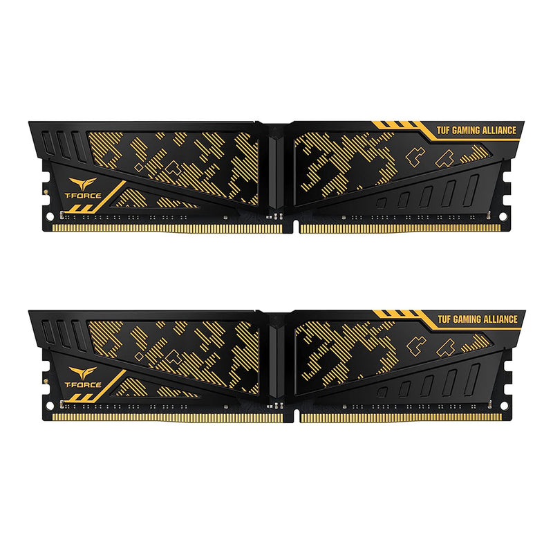 Teamgroup T-Force Vulcan TUF Gaming Alliance 16GB (2X8GB) DDR4 3200MHZ Desktop Memory (TLTYD416G3200HC16CDC01)