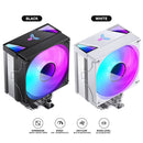 Jonsbo CR-1000 V2 Pro Silent Series 120MM Single-Tower CPU Cooler (Black, White)