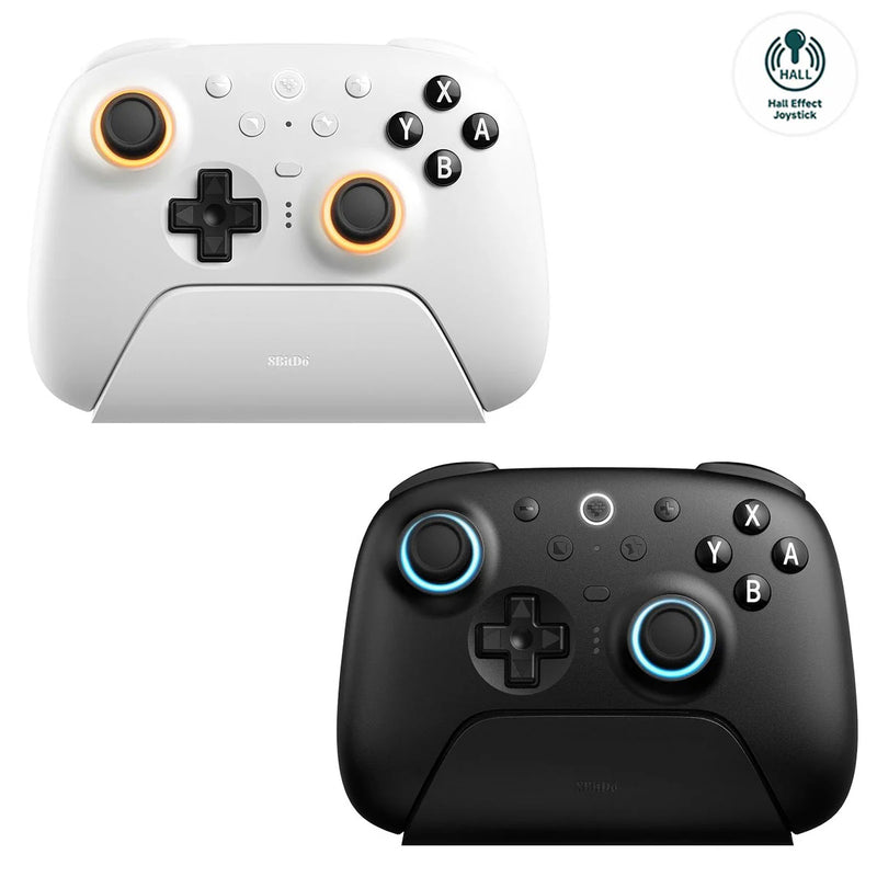 8BitDo Ultimate 2 Bluetooth Controller Für Switch & PC | Mit Hall Effect Joysticks, RGB, Ladestation & Vibration