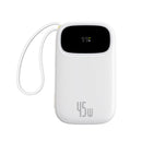 Baseus EnerFill FC31 Qpow 3 Digital Display Power Bank with Built-in USB-C + iP Cable 20000mAh 45W