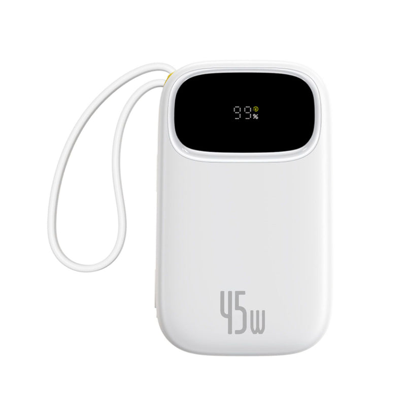 Baseus EnerFill FC31 Qpow 3 Digital Display Power Bank with Built-in USB-C + iP Cable 20000mAh 45W