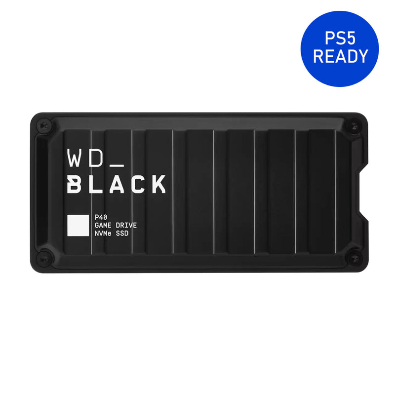 WD Black P40 1TB Portable Gaming External SSD Compatible With PS5/PS4/XBOX/PC (WDBAWY0010BBK-WESN)
