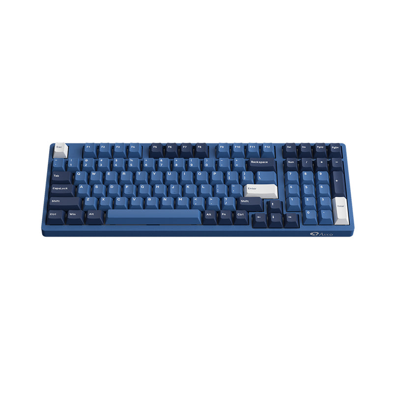 Akko Ocean Star 3098B Plus Multi-Mode Cherry North-Facing RGB Hot-Swappable Mechanical Keyboard (Akko V3 Cream Yellow Pro)