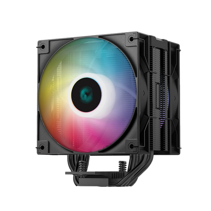 Deepcool AG400 Digital Plus Dual-Fan Single Tower CPU Cooler With A Temperature Display (Black)