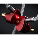Moondrop ARIA 2 in-Ear Headphone with 0.78 2 Pin Cable Replaceable Plugs 3.5/4.4mm Earphone (Red, Silver)