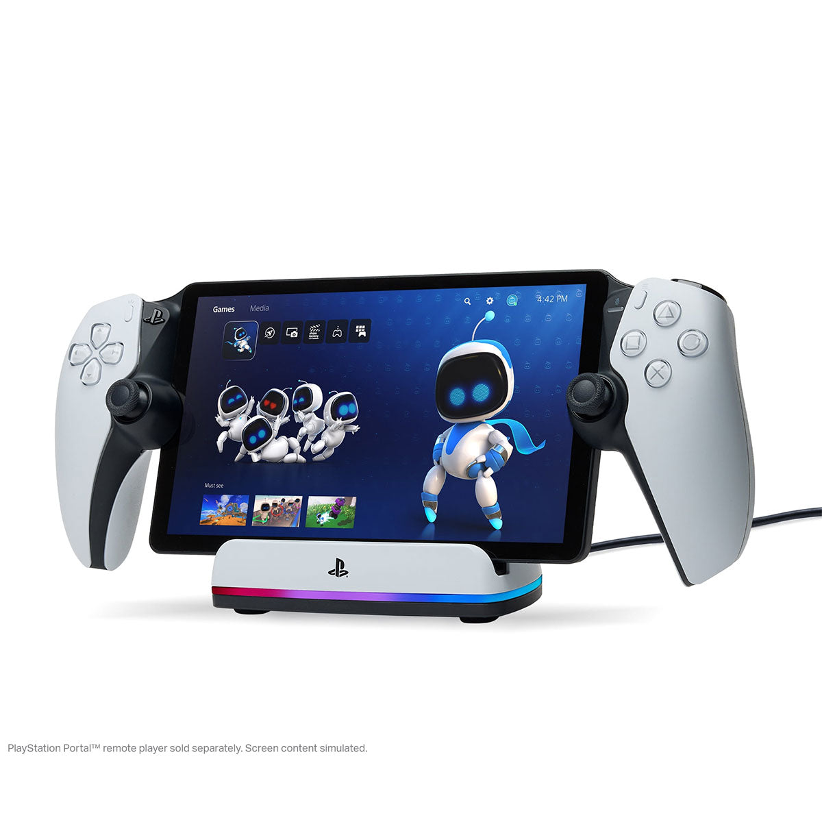 PowerA Lumectra Portal Charging Station For PlayStation Portal Remote Player (White) (PSPW0358AP-01)