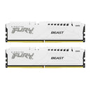 Kingston Fury Beast 32GB (2X16GB) DDR5 Expo 5200MT/S CL36 Memory (White) (KF552C36BWEK2-32)
