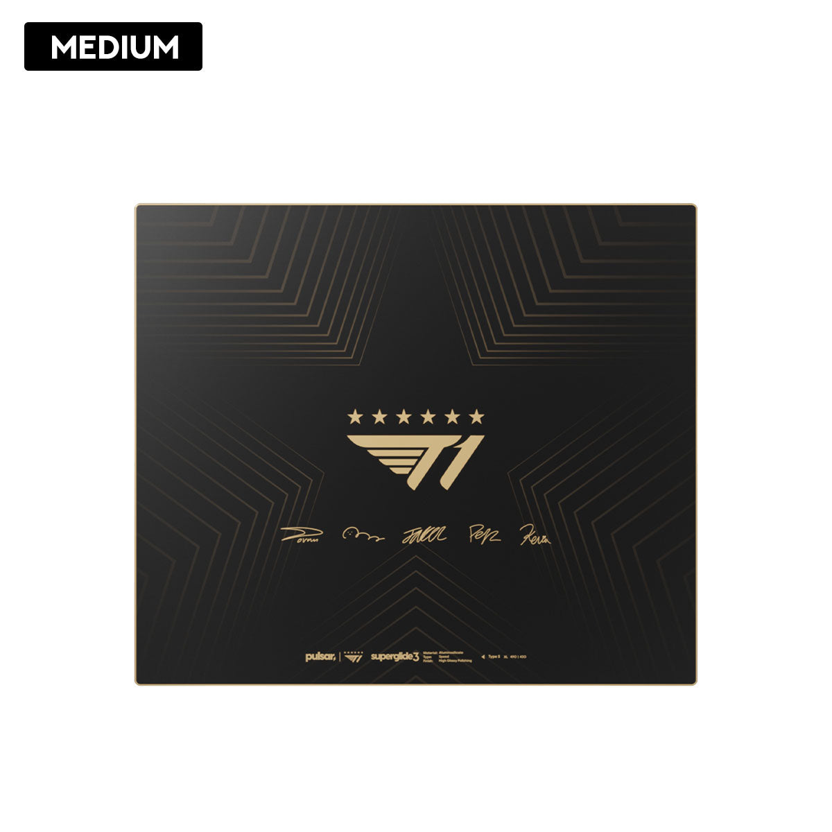 Pulsar Superglide3 Glass Mouse Pad T1 Edition Golden Ascent