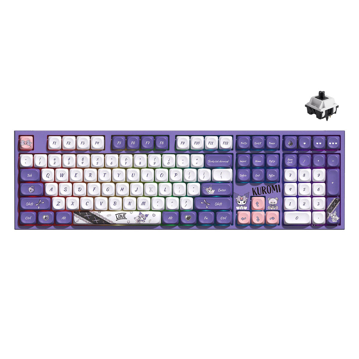 Akko Kuromi 5108 V5 Multi-Mode RGB Hot-Swappable Mechanical Keyboard (Akko V3 Piano Pro)