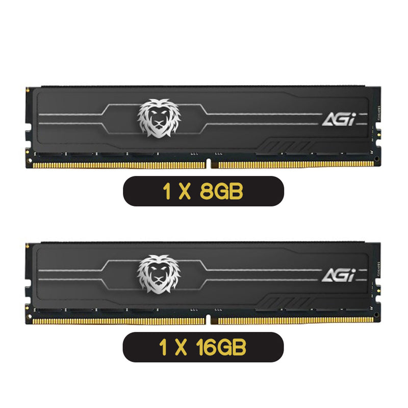 AGI Gear DDR4 3200MHz CL22 UDIMM Desktop Memory (8GB, 16GB)
