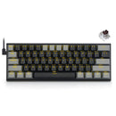 E-Yooso Z-11 Single Light RGB 61 Keys Hot Swappable Mechanical Keyboard Black/Gray (Brown Switch)