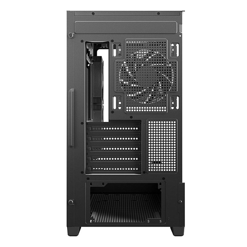 DeepCool CG380 3F Panoramic Dual Tempered Glass MATX Case (Black, White)