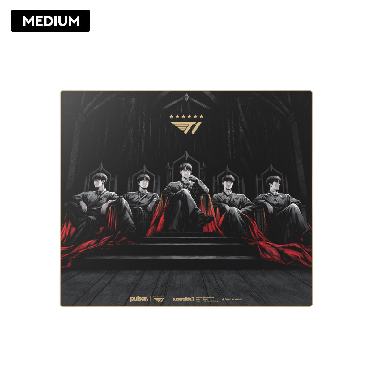 Pulsar Superglide3 Glass Mouse Pad T1 Edition The Throne