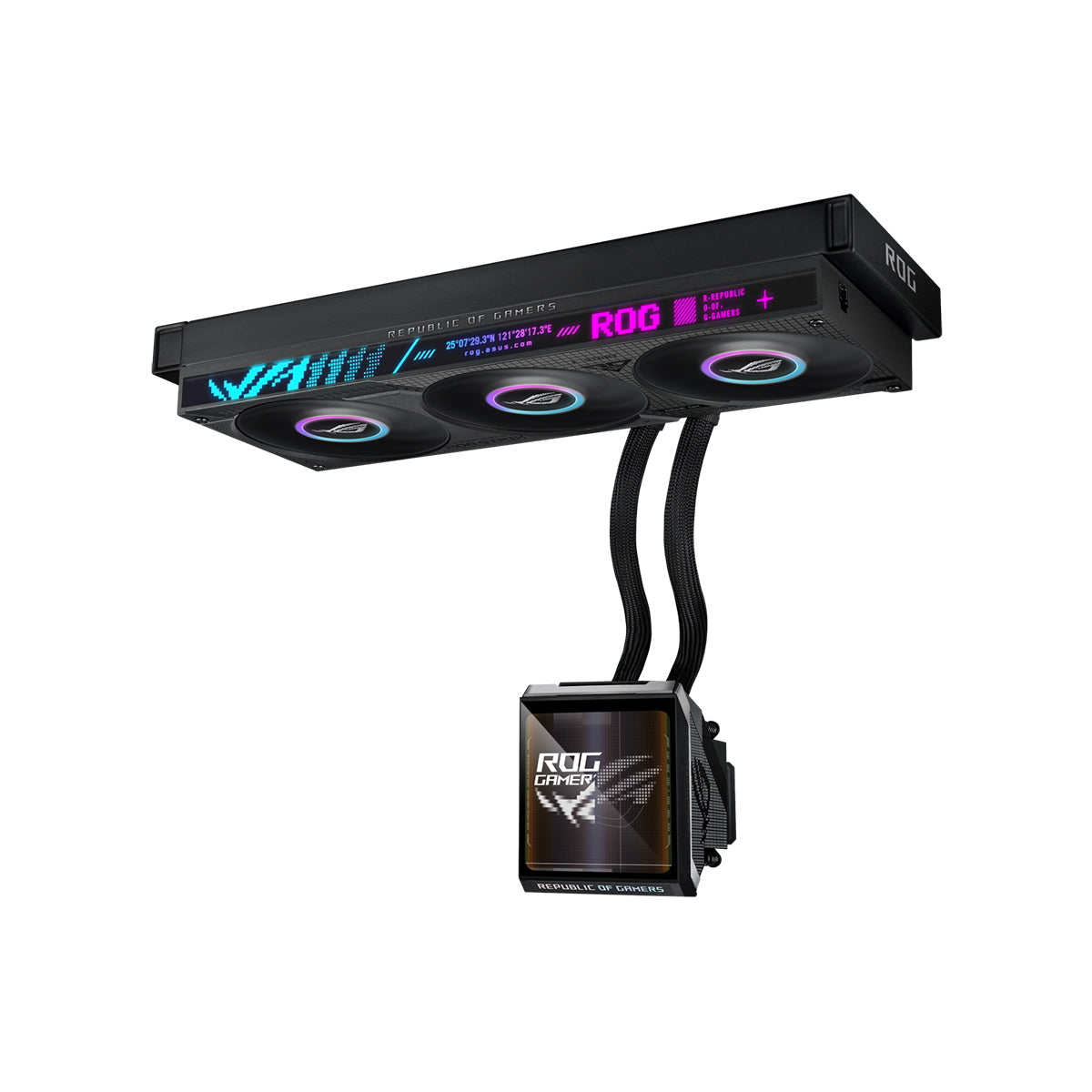 Asus ROG Strix SLC IV 360 ARGB LCD AIO Liquid CPU Cooler (Black)