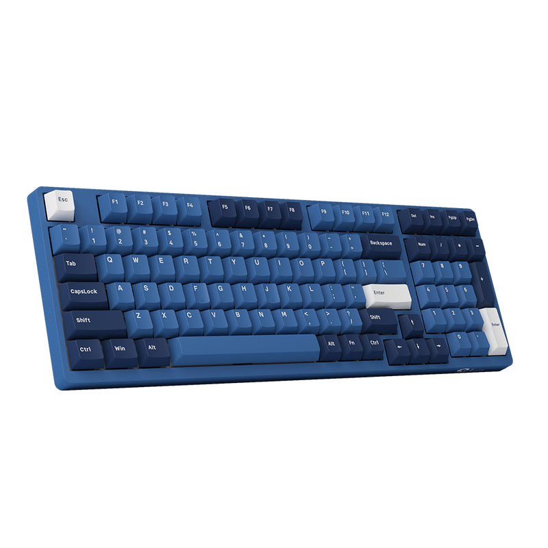 Akko Ocean Star 3098B Plus Multi-Mode Cherry North-Facing RGB Hot-Swappable Mechanical Keyboard (Akko V3 Cream Yellow Pro)