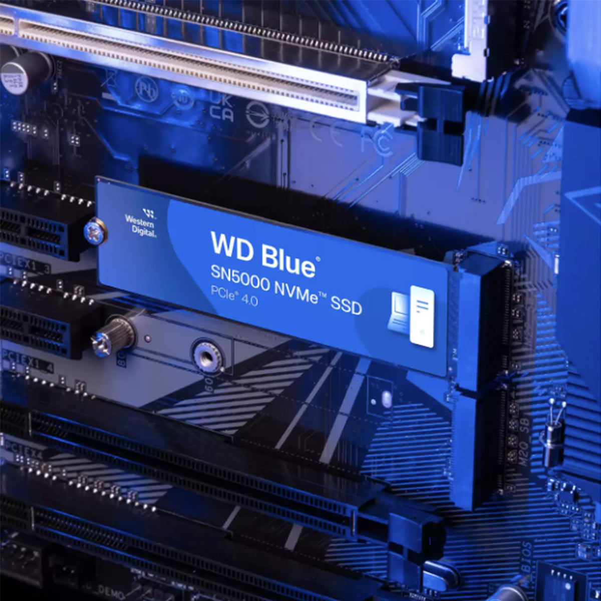 WD Blue SN5000 1TB NVMe PCIe Gen 4.0 M.2 2280 Up to 5,150MB/s Read Internal SSD (WDS100T4B0E)