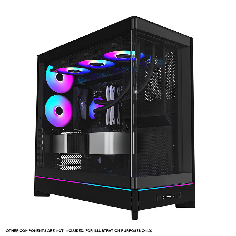Montech HS02 Pro ATX Mid-Tower Curved Glass Front & TG Side Panel PC Case | DataBlitz