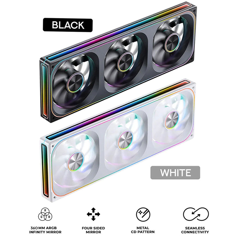 Jonsbo ZA-360 360mm ARGB Infinity Mirror Series Fan