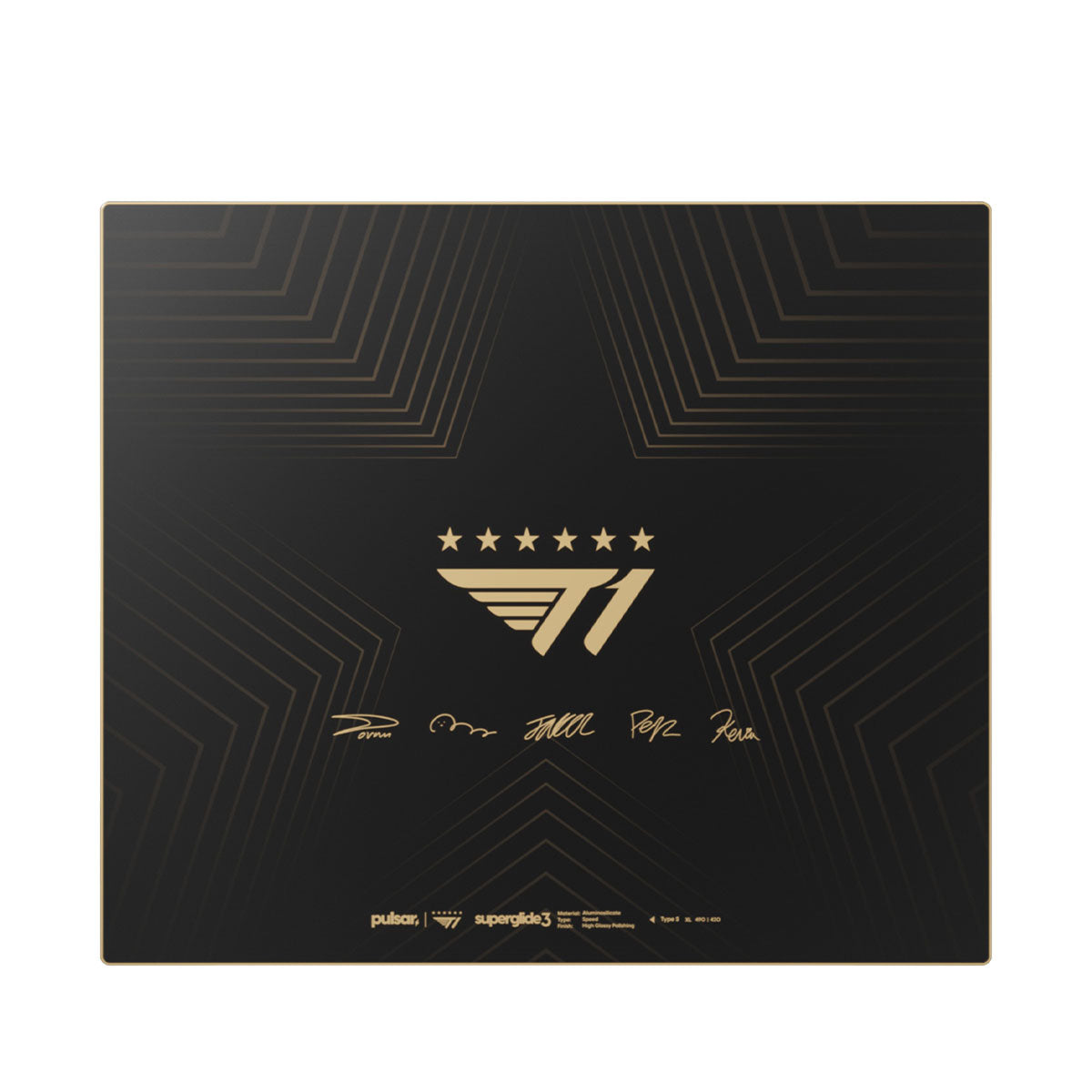 Pulsar Superglide3 Glass Mouse Pad T1 Edition Golden Ascent