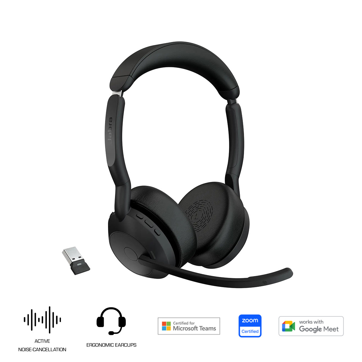 Jabra Evolve2 55 Link390a UC Stereo Wireless Headset