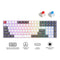 Royal Kludge RK100 Tri-Mode RGB 100 Keys Hot Swappable Mechanical Keyboard Grey/Red/White (Blue Switch, Red Switch)