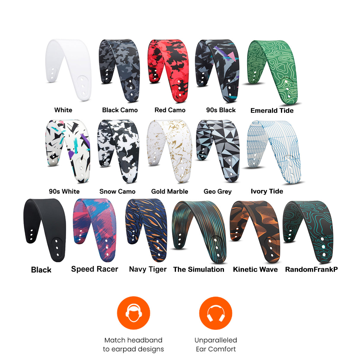 Wicked Cushions WC Silicone HeadbandZ for Arctis Nova Headsets