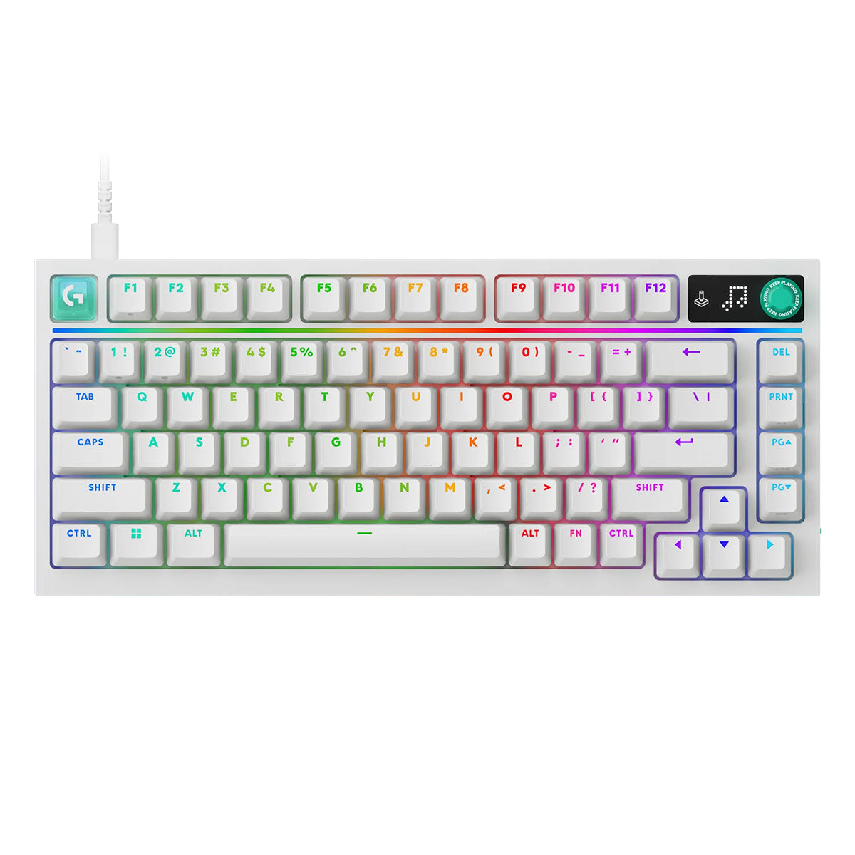 Logitech G316 X 75 Wired Mechanical Gaming Keyboard (White Tactile) (920-014322)