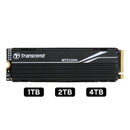 Transcend 250H M.2 2280 NVMe PCIe Gen4 x4 Internal Gaming SSD with Metal Heatsink - Compatible with PS5 (1TB, 2TB, 4TB) (TS1TMTE250H, TS2TMTE250H, TS4TMTE250H)