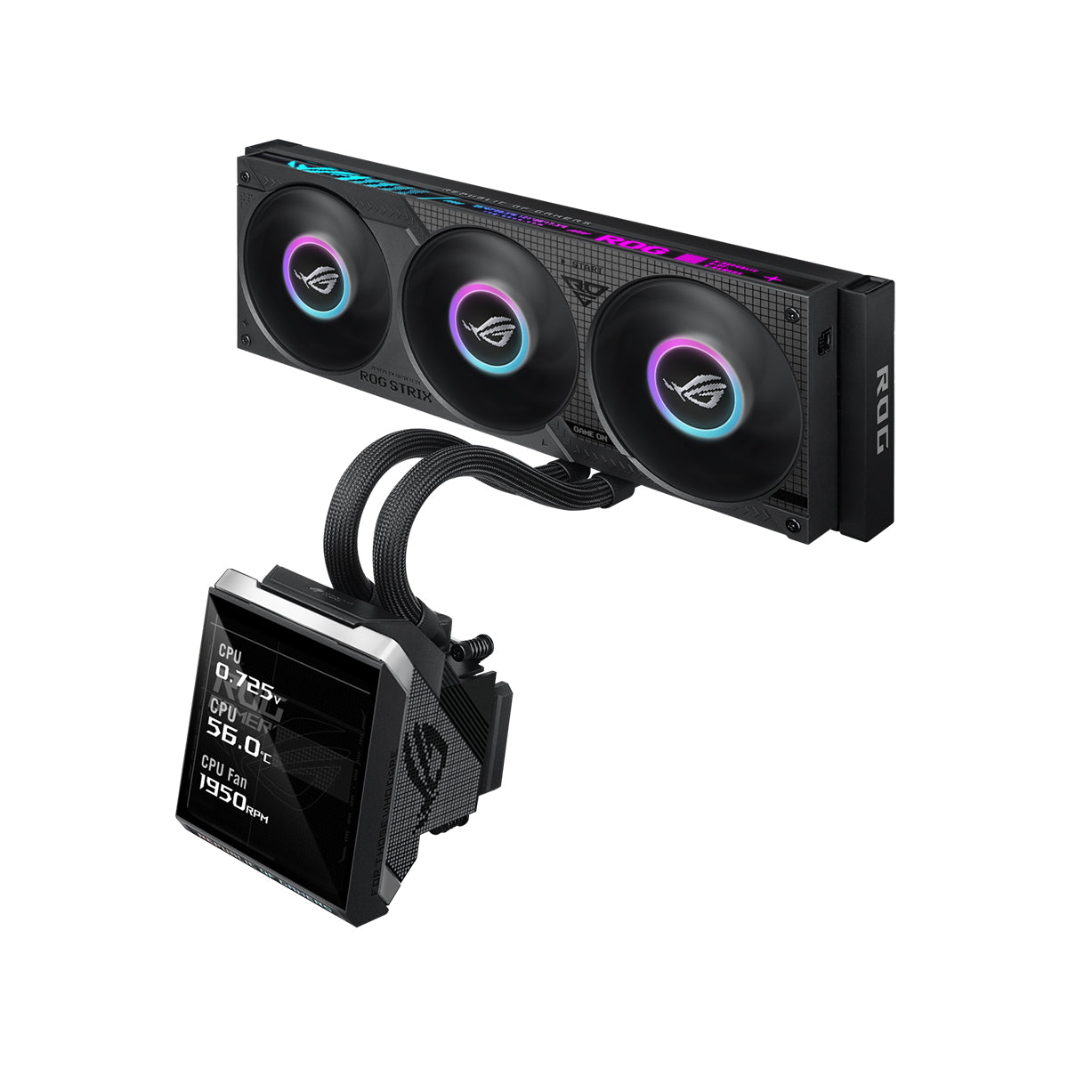 Asus ROG Strix SLC IV 360 ARGB LCD AIO Liquid CPU Cooler (Black)
