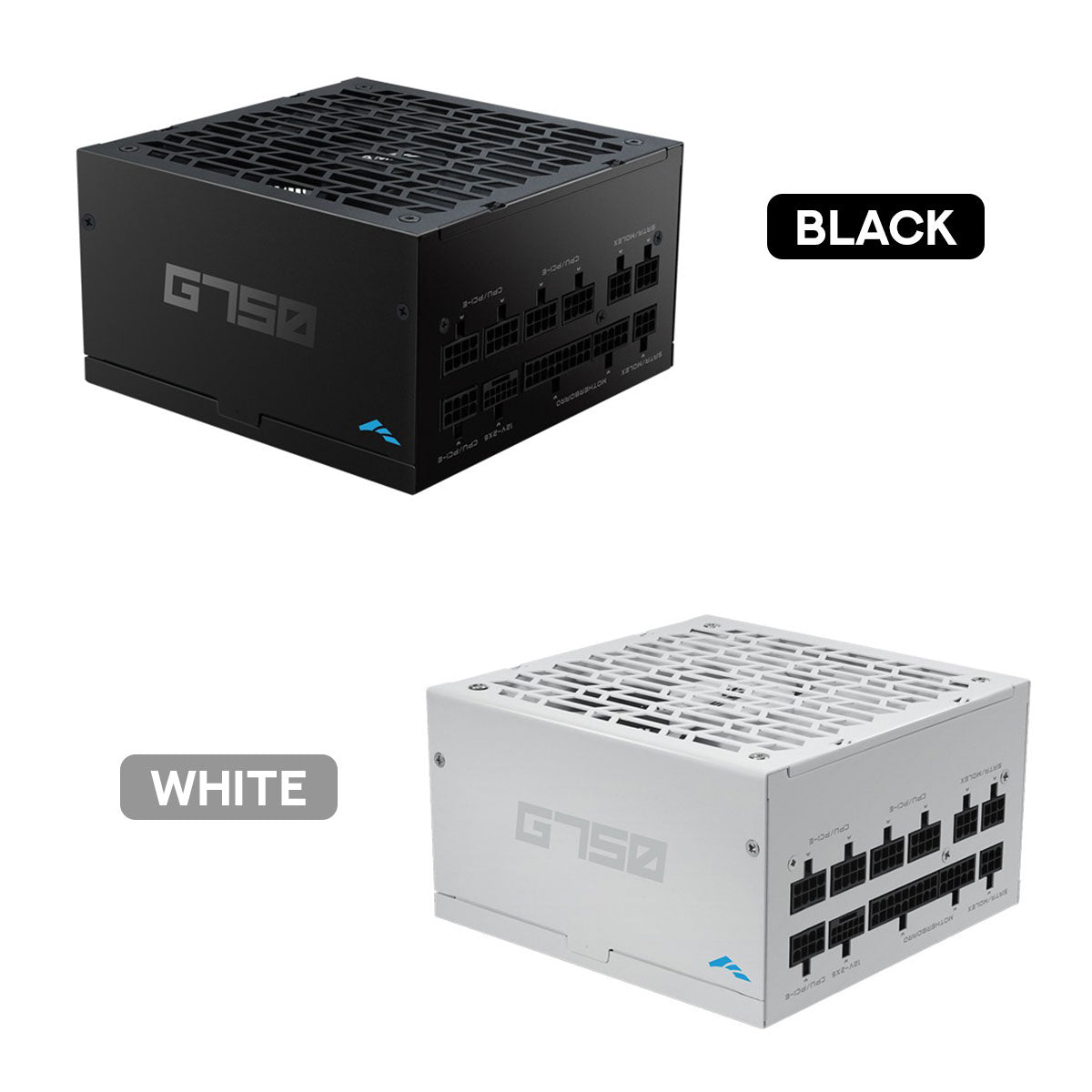 Sama G750 750W 80+ Gold ATX 3.1 PCIe 5.1 Ready Fully Modular Power Supply with Braided Pattern Cables (Black, White)